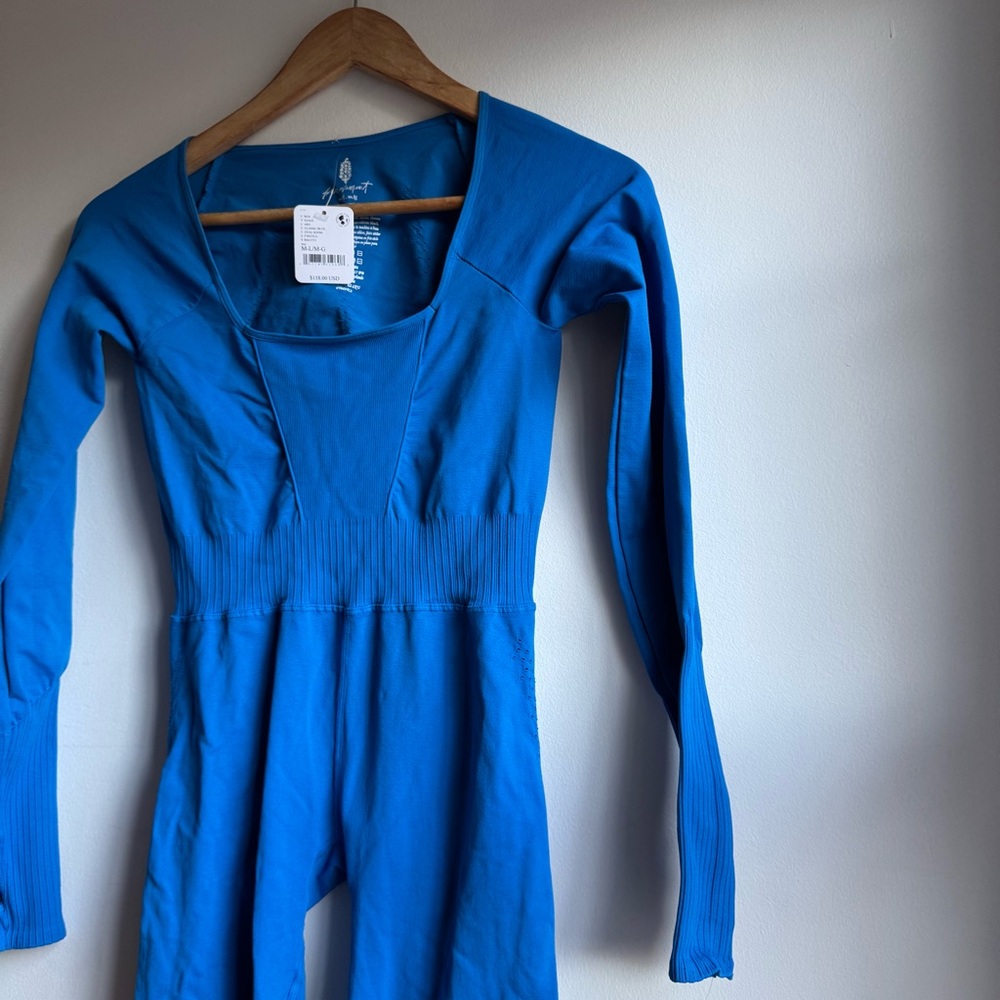 NWT Free People Free People Movement Good Karma Long Sleeve Onesie jumpsuit - Picture 5 of 13
